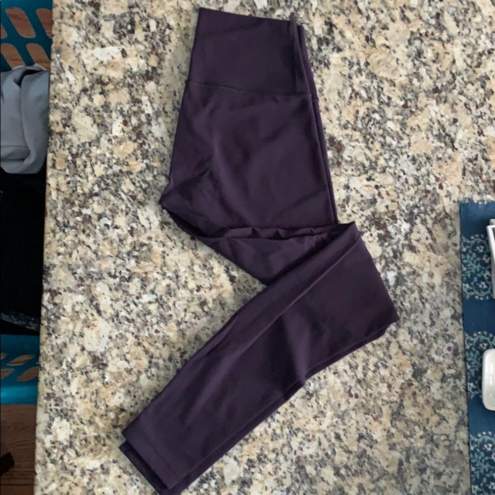 Lululemon wunder under  full length plum leggings